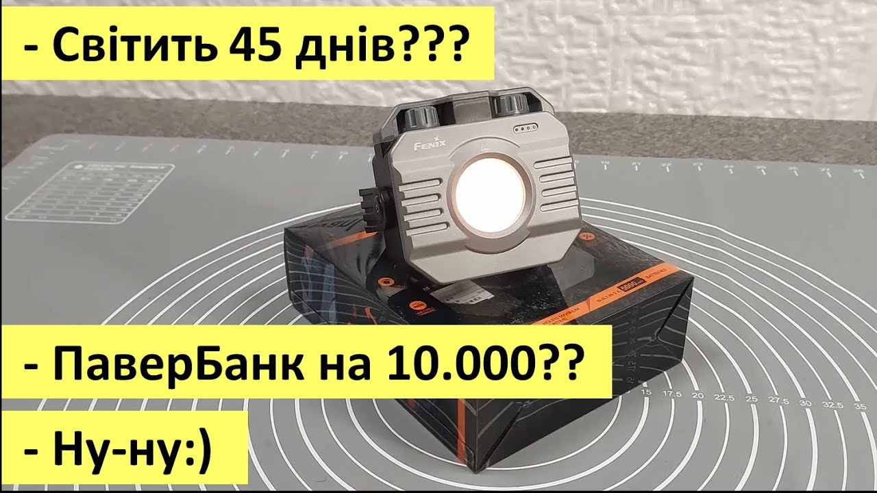 Ліхтар багатофункціональний CL28R з функцією Powerbank (10 000 mAh)