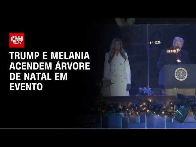 Trump e Melania acendem árvore de Natal em Washington | CNN NOVO DIA