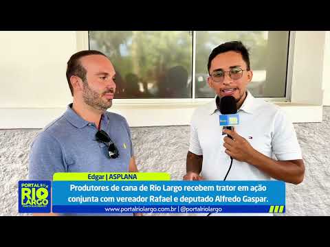 Asplana entrega trator agrícola a pequenos produtores de cana em Rio Largo