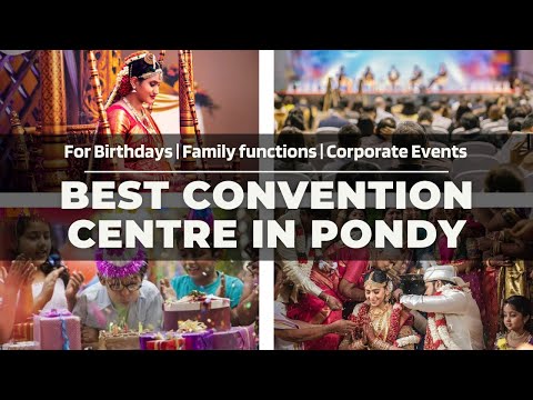 Reception and stage decor at Suganya Convention Centre, Pondicherry