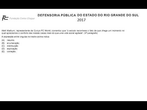Aposto Explicativo - FCC - DPE - RS - 2017