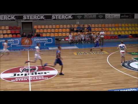 Basketwedstrijd Okapi Aalstar vs Melsele halve finale pupillen (15/04)