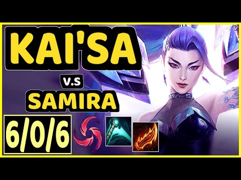 INNAXE (KAI'SA) vs SAMIRA - 6/0/6 KDA BOTTOM ADC CHALLENGER GAMEPLAY - EUW