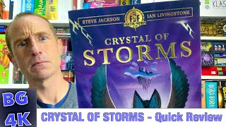 Fighting Fantasy Gamebooks Review Part 21 - Crystal of Storms