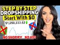 How To Start Dropshipping With 0 WITHOUT RUNNING ADS STEP BY STEP FREE COURSE 2025