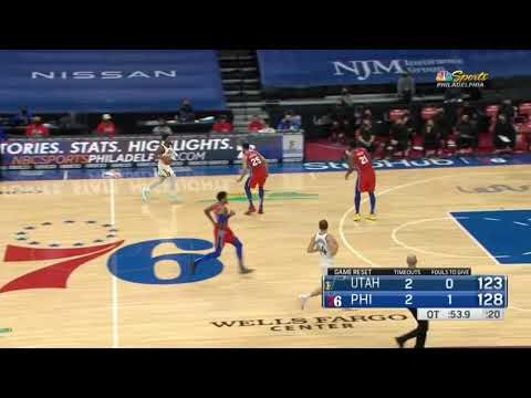 Donovan Mitchel ejected from the game. 76ers vs. Jazz