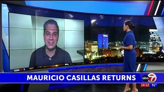 Mauricio Casillas talks about returning to ABC-7 as an evening news anchor