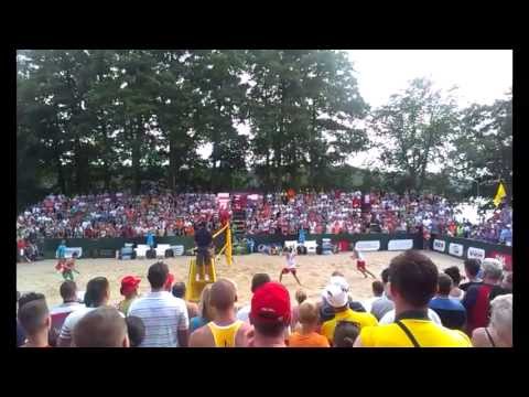 Kantor Łosiak - Saxton Schalk 2nd set (05.07.2013) at FIVB World Championships Mazury 2013