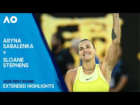 Aryna Sabalenka v Sloane Stephens Extended Highlights | Australian Open 2025 First Round