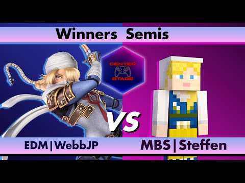 Center Stage #8 - EDM WebbJP (Sheik) vs MBS Steffen (Steve) - Smash Ultimate SSBU