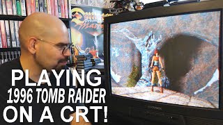 Tomb Raider for PlayStation on a CRT (Memory Lane)