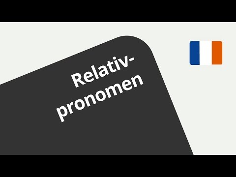 Die Unterscheidung der Relativpronomen qui / que und ce qui / ce que - ein Übungsvideo