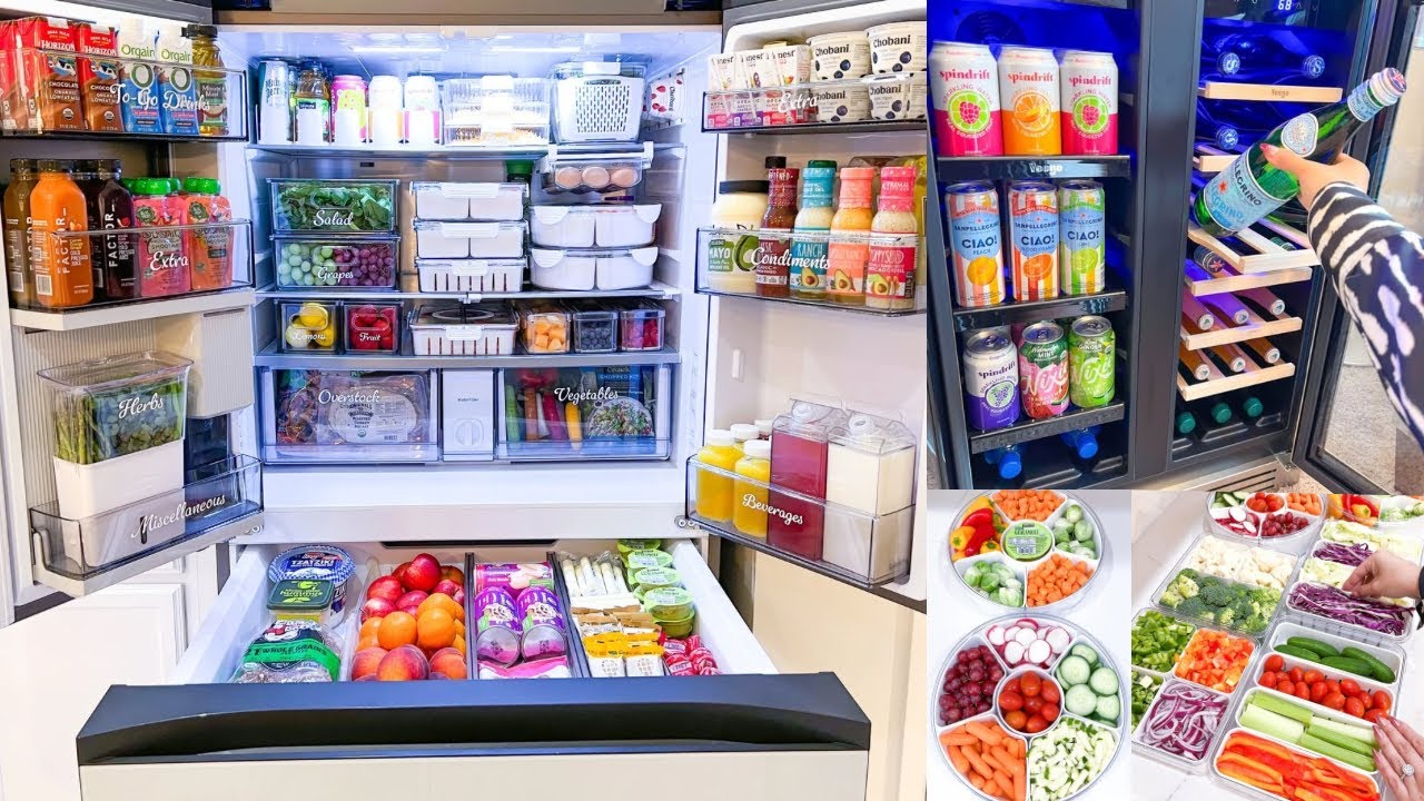ULTIMATE REFRIGERATOR ORGANIZATION | Satisfying Clean and Fridge Restock Organizing | Relaxing Video