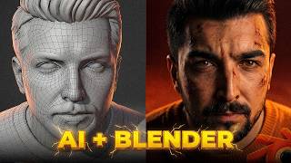 BLENDER'DA SAHNEYİ KURDUM, YAPAY ZEKA GERÇEĞE ÇEVİRDİ! 🤯 (En İyi Blend