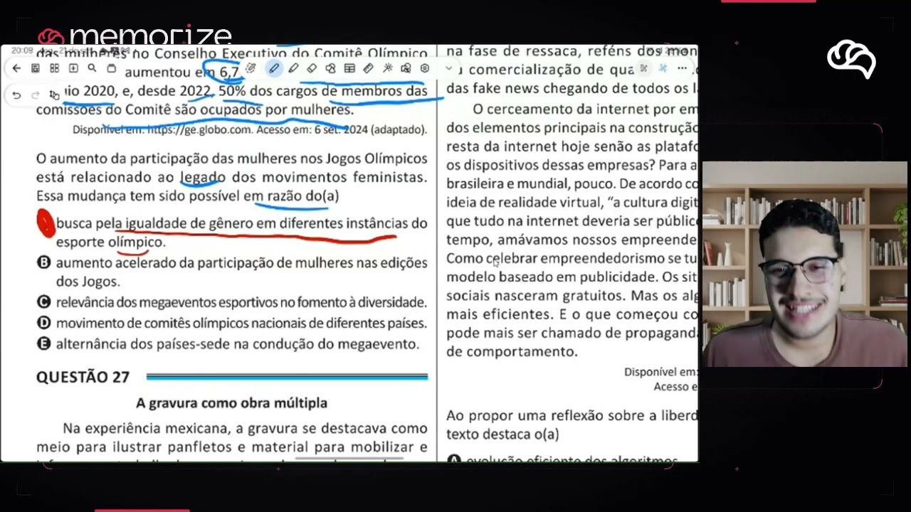 Resolução em Vídeo — Questão 26 ENEM 2025 Belém