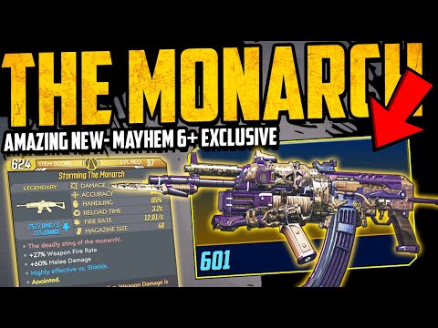 How To Get The MONARCH - AMAZING! - New Mayhem 6+ Exclusive Legendary - Borderlands 3 Weapon Guide
