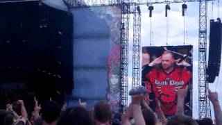 Five Finger Death Punch: Dying Breed - Live Download Festival 2010 (cut short security breach)