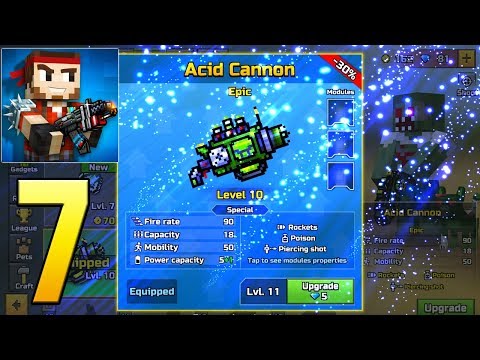 Pixel Gun 3D - Gameplay Walkthrough Part 7 - Acid Cannon