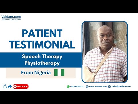 Stroke Patient From Nigeria Successfully Managed With Speech Therapy and Physiotherapy in India