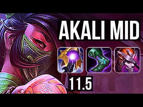 AKALI vs ORIANNA (MID) | 12/1/10, Legendary, Rank 9 Akali | TR Challenger | v11.5