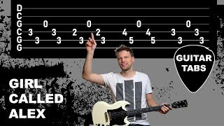 Kurt Vile - Girl Called Alex - How to play on Guitar (Tabs on Screen)
