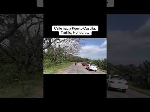 Calle hacia Puerto Castilla, Trujillo, Honduras.