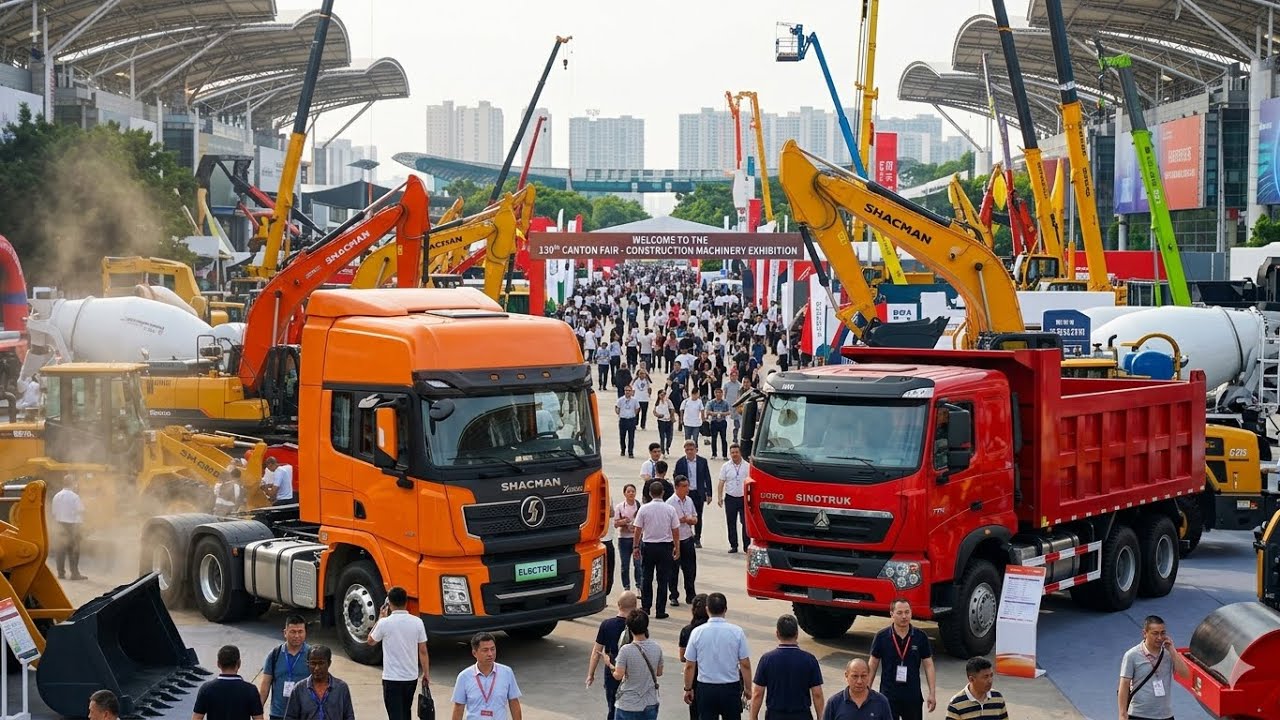 Shacman, HOWO and other types of construction equipment on the 139th Canton Fair 