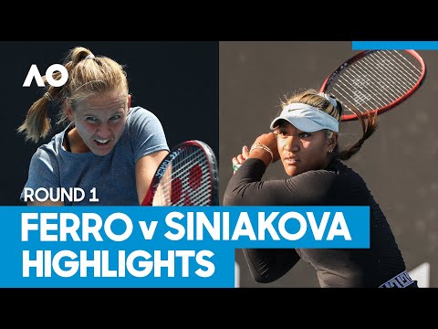 Fiona Ferro vs. Katerina Siniakova  Match Highlights (1R) | Australian Open 2021