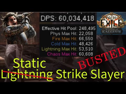 [POE 3.25] Ambush Static Strike Slayer | Secretly Strong | 60M DPS | Zoom | All Content