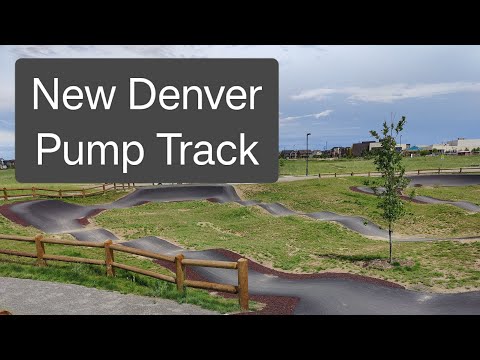 A New Asphalt Pump Track on the east side of Denver Colorado at High Plains Park.