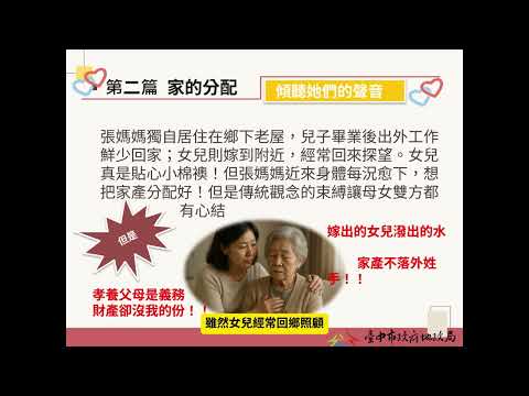 【地政局】產權性別平等 幸福才會升等