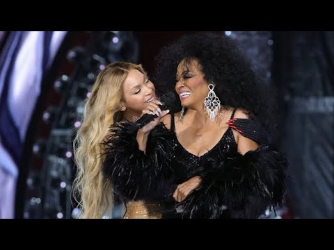 [LA B’Day Show] Diana Ross surprises Beyonce & crowd! (Night 3)