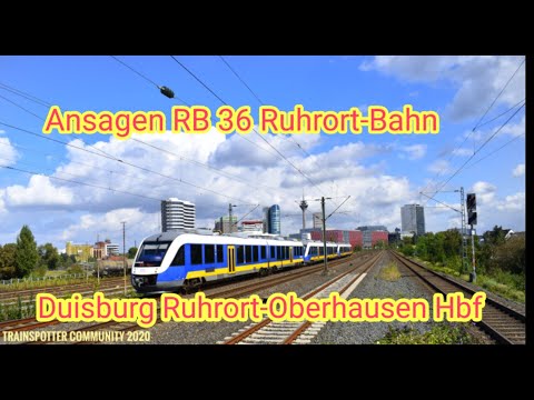 Ansagen RB 36 Ruhrort-Bahn Duisburg Ruhrort-Oberhausen Hbf