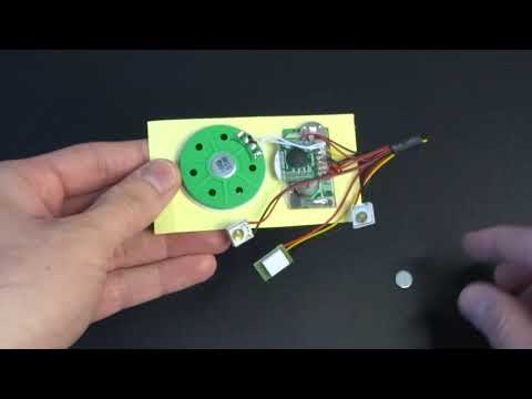 Moduł dźwiękowy z włącznikiem magnetycznym i 2 diodami LED