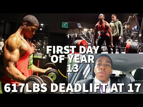 FIRST DAY OF YEAR 13 | 617LBS DEADLIFT AT 17 | Enormous Gymshark Package | Road To The Campus EP.1