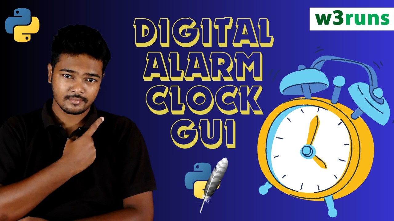 ⏰ Build a Digital Alarm Clock GUI using Python Tkinter | Step-by-Step Tutorial