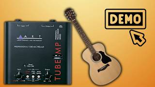 Video thumbnail for ART Tube MP - Cheap Mic Preamp for Acoustic Guitar Recording by Pine Hill Sound Studio