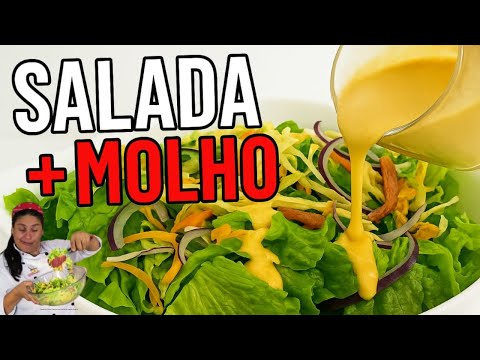 ✨ Salada Diferente e Cremosa com Molho de Iogurte Natural – Sabor de Restaurante! 🥗