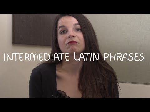 Weekly English Words with Alisha - Intermediate Latin Phrases