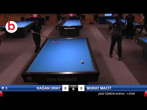 ALİ MİSKET & ABİDİN ŞENOL Bilardo Maçı - 2020 TK 1.ETAP ANTALYA-1.TUR