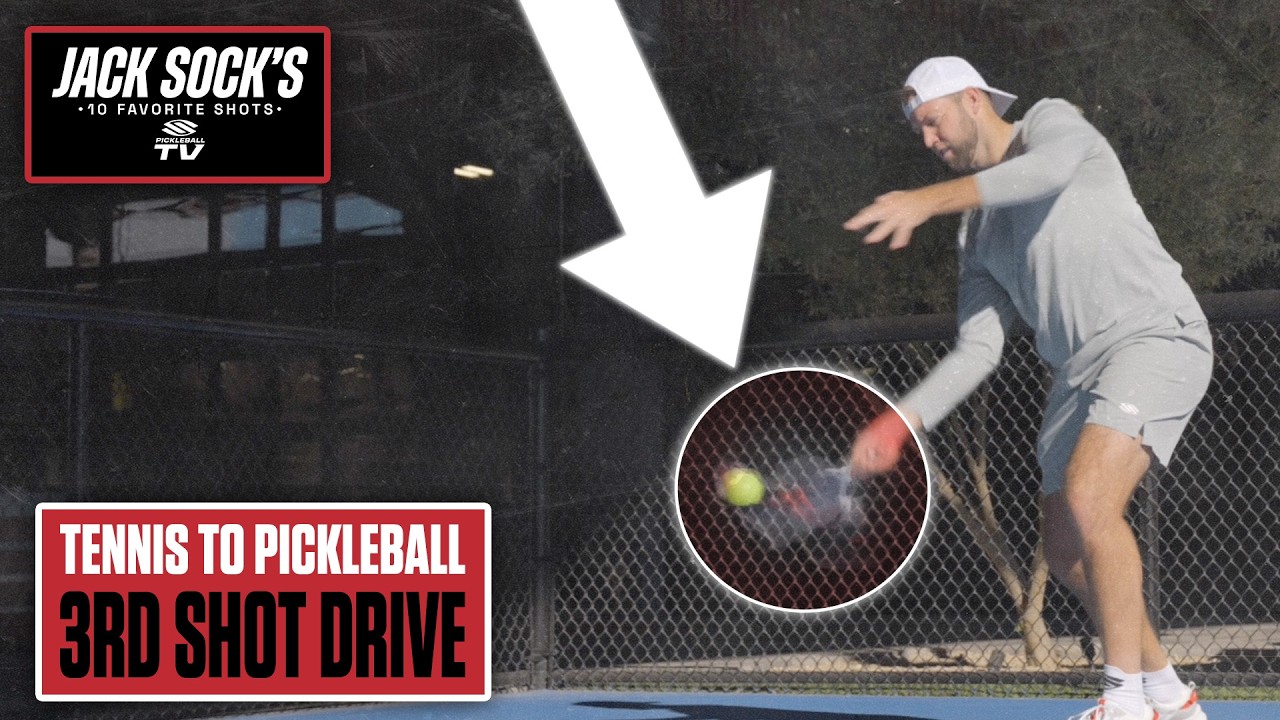 How Jack Sock Hits the Forehand Drive That Wins Free Points in Pickleball