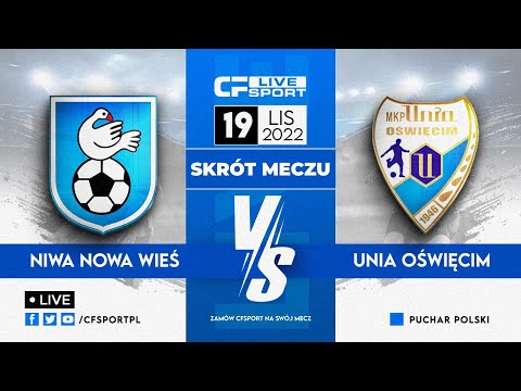Skrót meczu: Niwa Nowa Wieś - Unia Oświęcim 19.11.2022