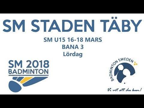 SM U15 Badminton - Grundomgångar - Bana 3 - YRC Rental