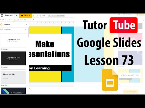 Google Slides Tutorial Lesson 1 Accessing Google Slides