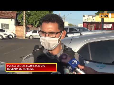 Polícia Militar recupera moto roubada na zona sul de Teresina 06 11 2020