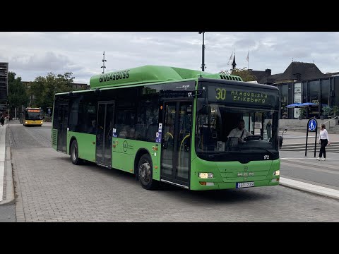Bus ride linje 30 från Gränbystaden till Molngatan