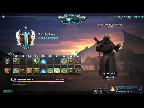 Paladins 3.5 Arcane Pacts Battlepass 14 All Items, All Levels, Free and Paid Path