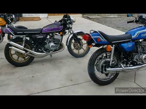 Best of Vintage 2 Strokes! Kawasaki TRIPLES H2, KH400, S2, Suzuki RG500 Gamma