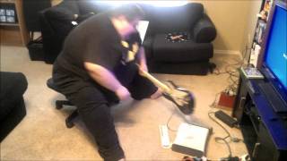 Fat Guy Destroys Xbox