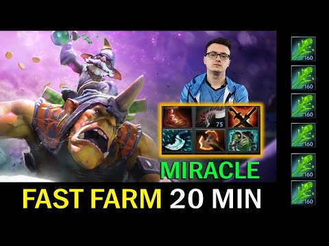 MIRACLE ALCHEMIST - Pro Fast Farm  20 min - Dota 2 7. 28 Gameplay